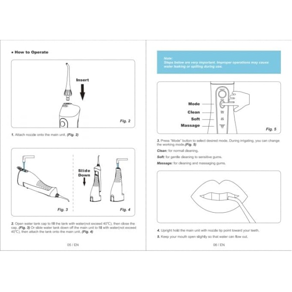 Water Dental Flosser Picks for Teeth: COSLUS 300ML Professional Water Irrigador - Image 9