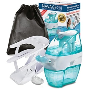 Navage Nasal Care Deluxe Bundle Nose Cleaner, 20 SaltPods, Triple-Tier