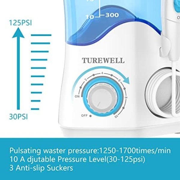 Water Dental Oral Irrigator for Teeth/Braces,10 Pressure Levels Water Teeth - Image 5