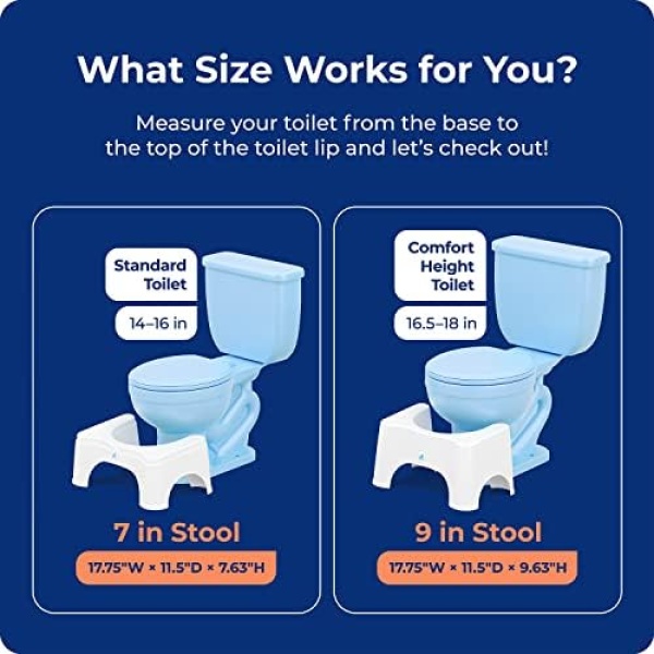 Squatty Potty Original Toilet Stool 2.0 Base 7", White, 1 Count - Image 4