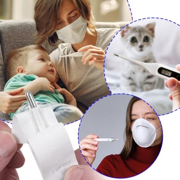 100 Pieces Digital Thermometer Probe Covers Disposable Thermometer Sleeves - Image 7
