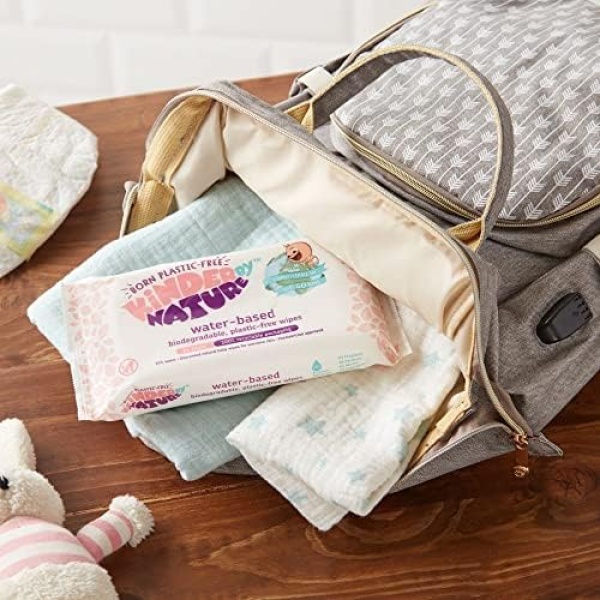 Jackson Reece Kinder by Nature Water-Based Baby Wipes - 56 Count (Case of 12 - Image 4