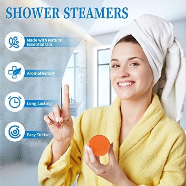 18-Pack Shower Steamers Aromatherapy-Shower Bath Bombs - Image 4