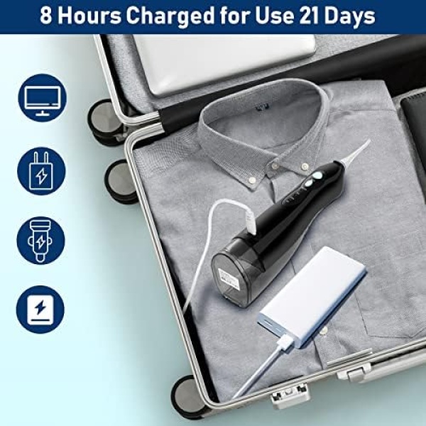 Water Flosser, NBGRLVS Portable Water Flosser for Teeth, Cordless Dental Oral - Image 7