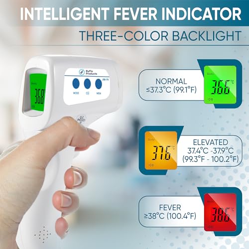 ByFloProducts, Forehead Thermometer, Non Touch Digital Thermometer for Adult and - Image 4