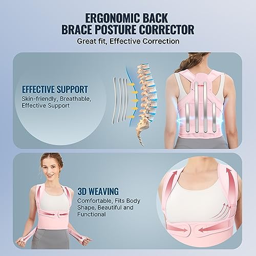 Fit Geno Back Brace Posture Corrector for Women: Shoulder Straightener - Image 9