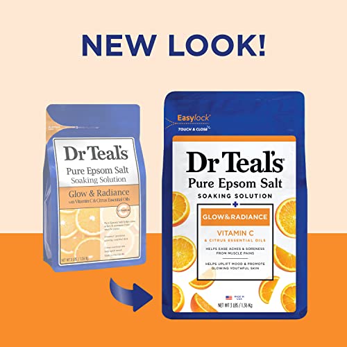 Dr Teal's Pure Epsom Salt Soak, Glow & Radiance with Vitamin C & Citrus - Image 2