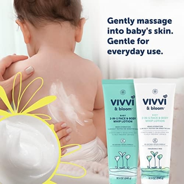 Vivvi & Bloom Gentle 2-in-1 Baby Lotion, Face and Body - Image 2