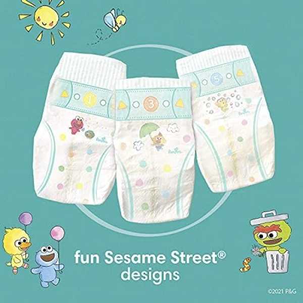 Pampers Baby Dry Diapers - Size 1, 120 Count, Absorbent Disposable Diapers - Image 10