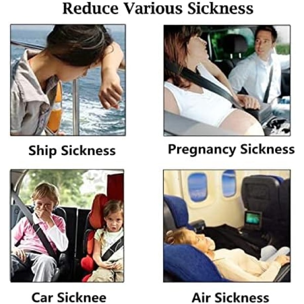 2 Pairs Car Motion Sickness Wristbands Acupressure Nausea Relief Band - Image 5