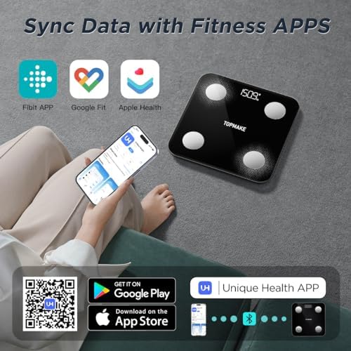 TOPMAKE - Scale for Body Weight, Digital Bathroom Scale BMI Weighing - Image 6