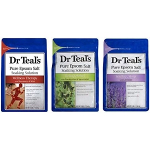 Dr. Teal's Epsom Salt Bundle, 3 Items: 1 Relax & Relief Eucalyptus Spearmint
