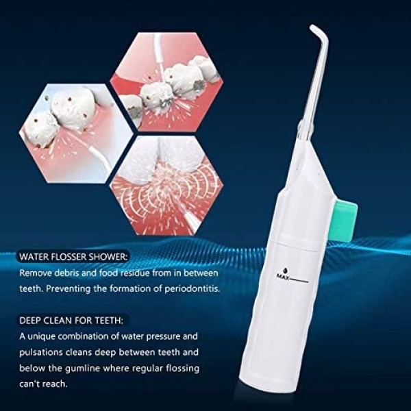 Manual Oral Irrigator Traval Water Pick Water Flosser Teeth Cleaner for Dental - Image 2