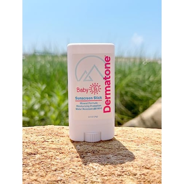 Dermatone Baby Sunscreen Stick SPF50 - Zinc Oxide Mineral Sunscreen for Babies - Image 6