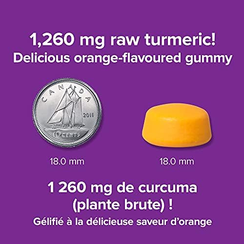 Webber Naturals Turmeric Curcumin Gummy, 1,260 mg of Raw Herb, 120 Gummies - Image 5