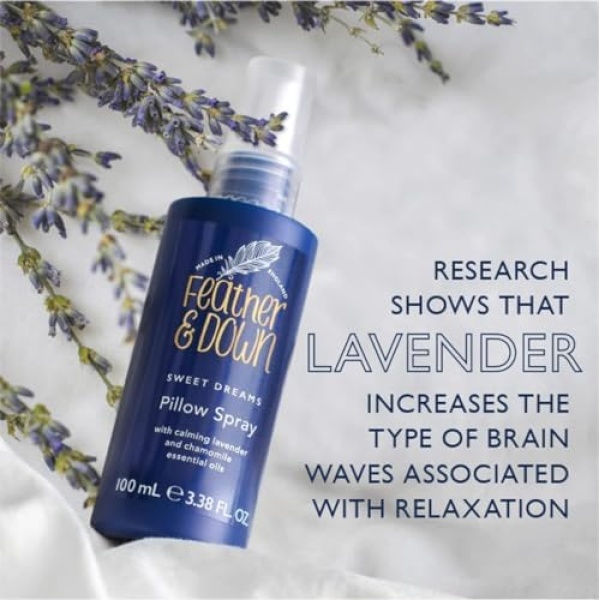 Feather & Down Sweet Dream Pillow Spray (100ml) - With Calming Lavender & - Image 7