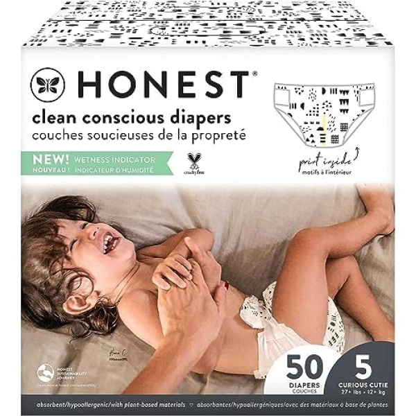 The Honest Company Clean Conscious Diapers | Plant-Based, Sustainable | Pattern
