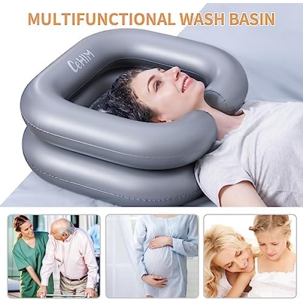 Inflatable Shampoo BSTOK CODE - Portable Shampoo Bowl, Hair Washing BSTOK CODE - Image 5