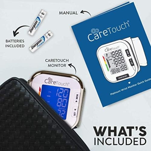 Care Touch Digital Wrist Blood Pressure Monitor for Adults Size 5.5-8.5" for - Image 7