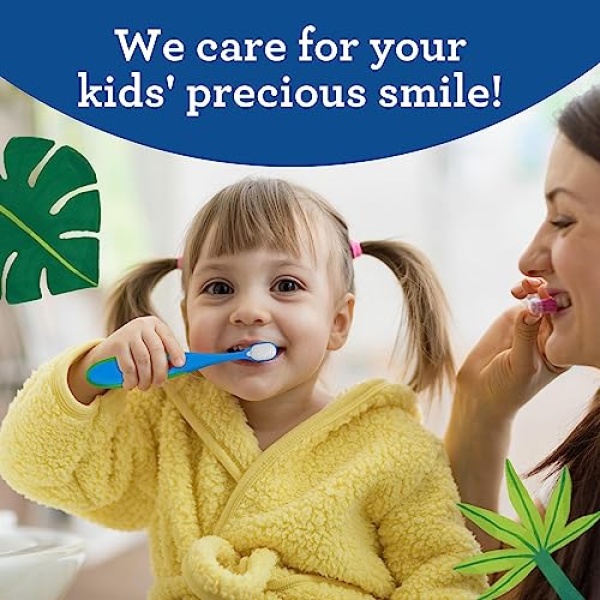 GuruNanda Butter on Gums Toddler Toothbrush (2 Pack) - Multi-Color Kids - Image 9