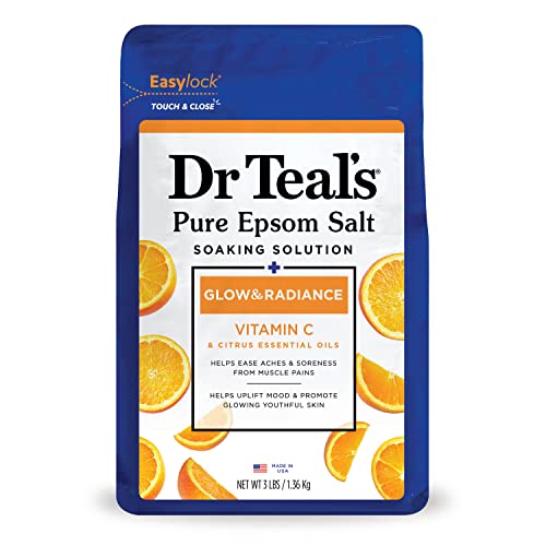 Dr Teal's Pure Epsom Salt Soak, Glow & Radiance with Vitamin C & Citrus