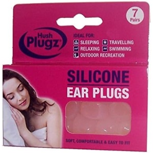 Hush 7 Pairs Plugz Silicone Earplugs - Pack of 7