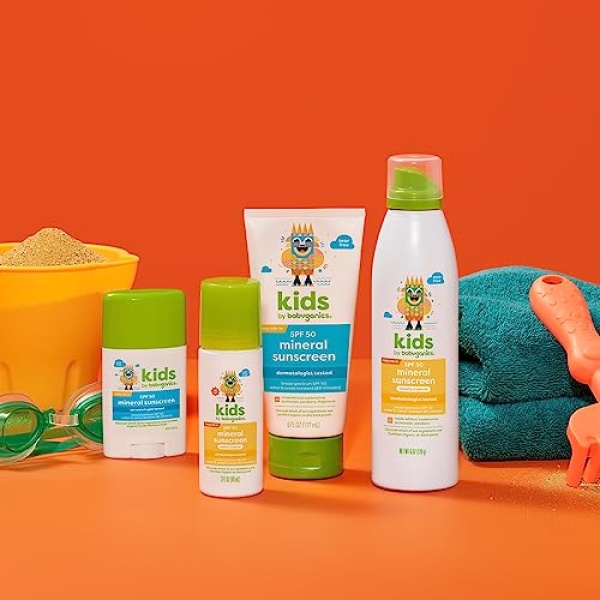 Babyganics SPF 50 Kids Mineral Sunscreen Roller Ball, Totally Tropical - Image 10