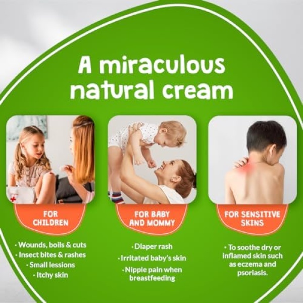 Souris Verte Organic Boo Boo Healing & Diaper Rash Cream – Made in Canada – - Image 4