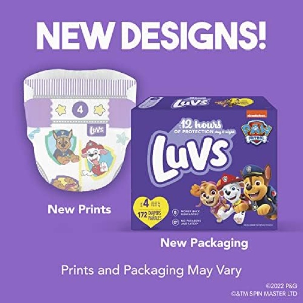 Luvs Diapers - Size 3, 234 Count, Paw Patrol Disposable Baby Diapers - Image 9