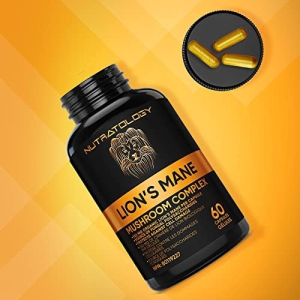 Organic Lion's Mane Mushroom Capsules - Nootropic Mushroom Supplements - Image 9