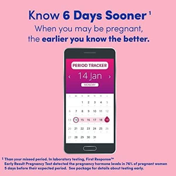 FIRST RESPONSE Comfort Check Pregnancy Test, 8 Count, Pink & White - Image 5