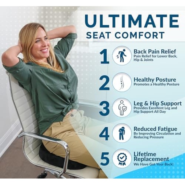 ComfiLife Gel Enhanced Seat Cushion – Office Chair Cushion – Non-Slip Gel - Image 3