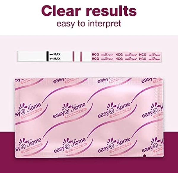 Easy@Home 20 x Pregnancy Test Strips for Early Detection 10 MIU/ml - Image 4