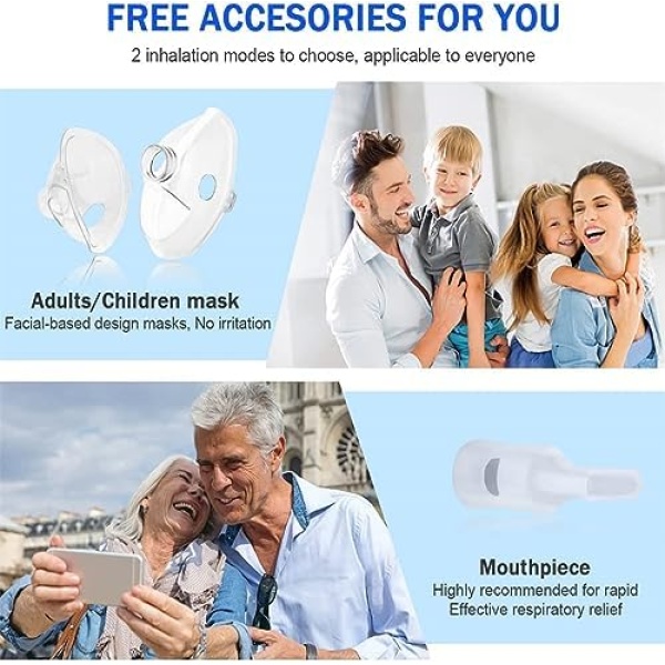 Ultrasonic Mesh Nebulizer, USB-C Rechargeable Nebulizer Machine for Adults - Image 7