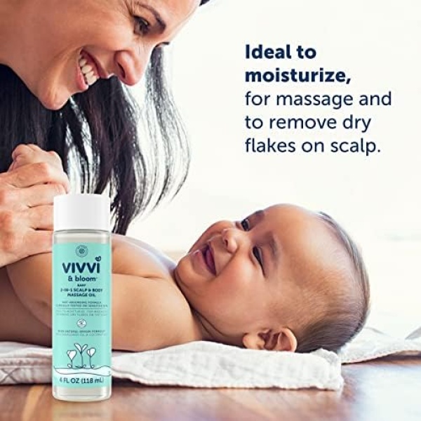 VIVVI & BLOOM Gentle 2-in-1 Baby Scalp & Body Massage Oil - Image 3