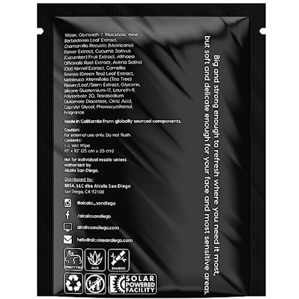 Deodorizing Body Wipes Individual Shower Wipes 100% Pure Biodegradable Bamboo - Image 9