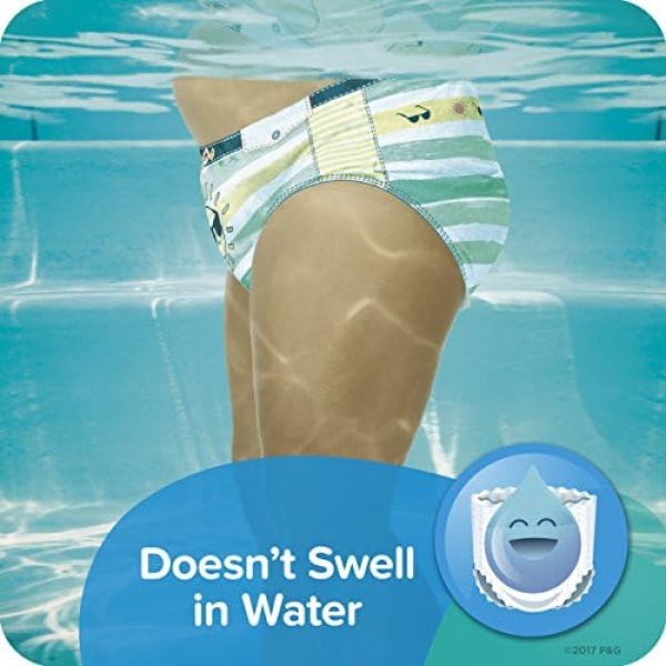 Swim Diapers Size 5 (> 31 lb) - Pampers Splashers Disposable Swim Pants, Large, - Image 6