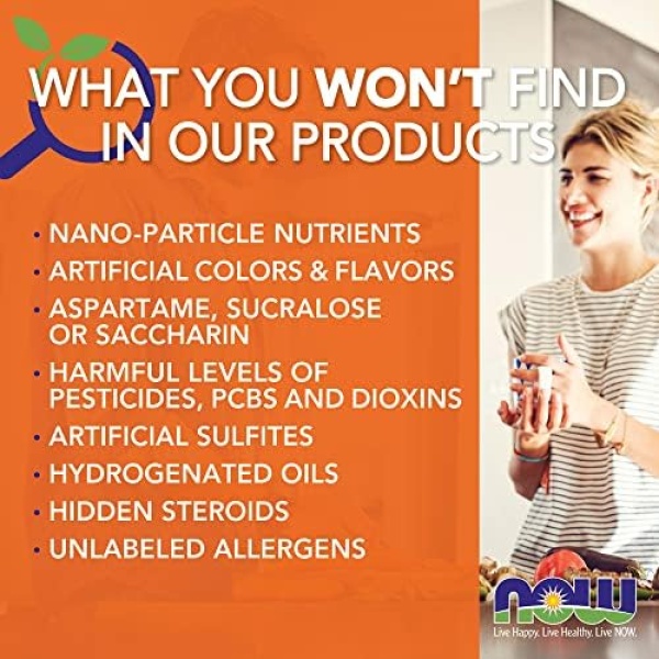NOW - Taurine 500mg 100 Capsules - Image 8