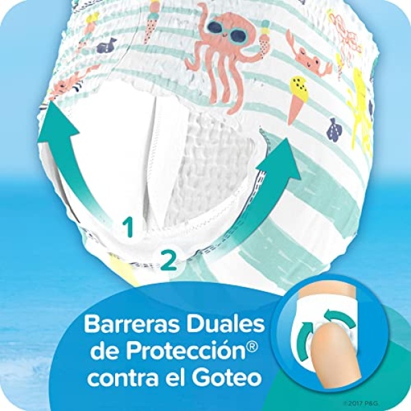 Pampers Splashers Swim Diapers Disposable Swim Pants, Medium (20-33 lb), 11 - Image 6