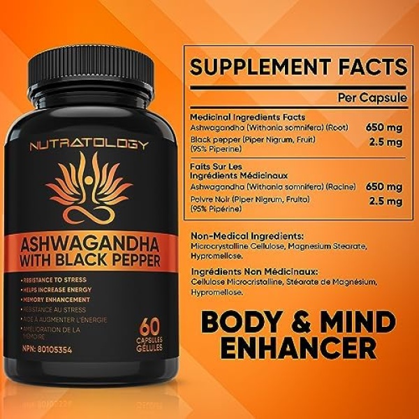 Organic Ashwagandha With Black Pepper For Improved Absorption. Resistant - Image 7