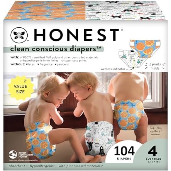 The Honest Company Clean Conscious Diapers | Plant-Based, Sustainable | Space