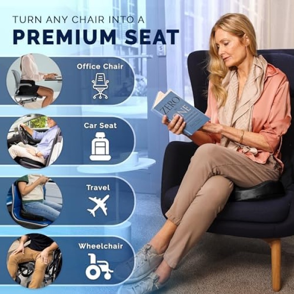 ComfiLife Gel Enhanced Seat Cushion – Office Chair Cushion – Non-Slip Gel - Image 5