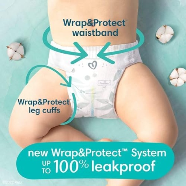 Pampers Pure Protection Diapers - Size 5, One Month Supply (132 Count), - Image 3