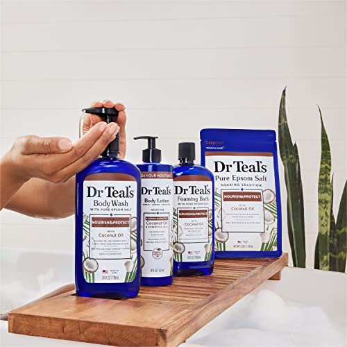 Dr Teal's Pure Epsom Salt Soak, Nourish & Protect with Coconut Oil, 3 lbs - Image 8