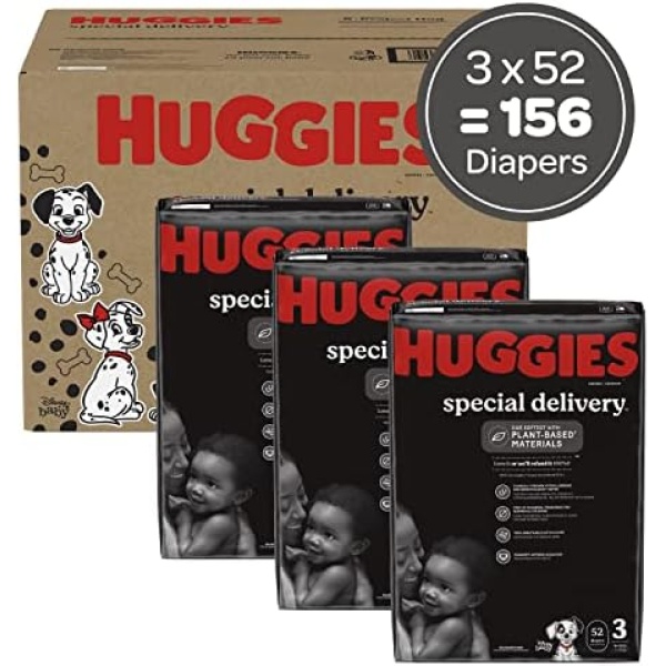 Huggies Special Delivery Hypoallergenic Baby Diapers Size 3 (16-28 lbs), 156 Ct, - Image 2