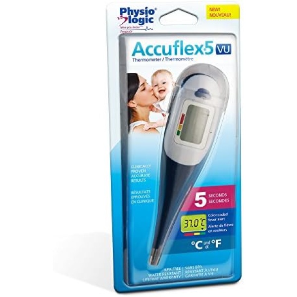 Physio Logic Accuflex 5VU Digital Thermometer with Five Second Results - Image 2