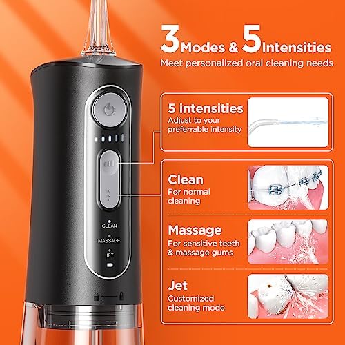 Water Flossers for Teeth, Bitvae Cordless Electric Flosser with 3 Modes and 6 - Image 3