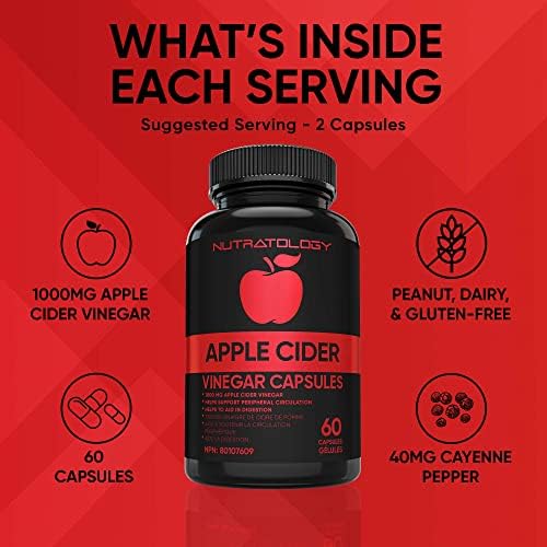Keto Friendly Apple Cider Vinegar Capsules - 1000MG Apple Cider Vinegar - Image 3