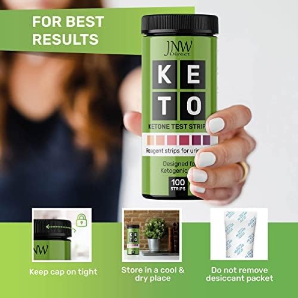 Ketone Test Strips, 100 Keto Test Strips for Keto, Low Carb Diet - Urine Test - Image 5