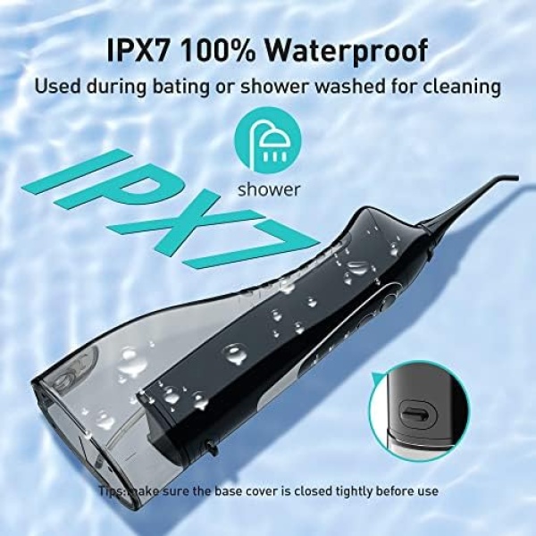 Water Dental Flosser Picks for Teeth: COSLUS 300ML Professional Water Irrigador - Image 6